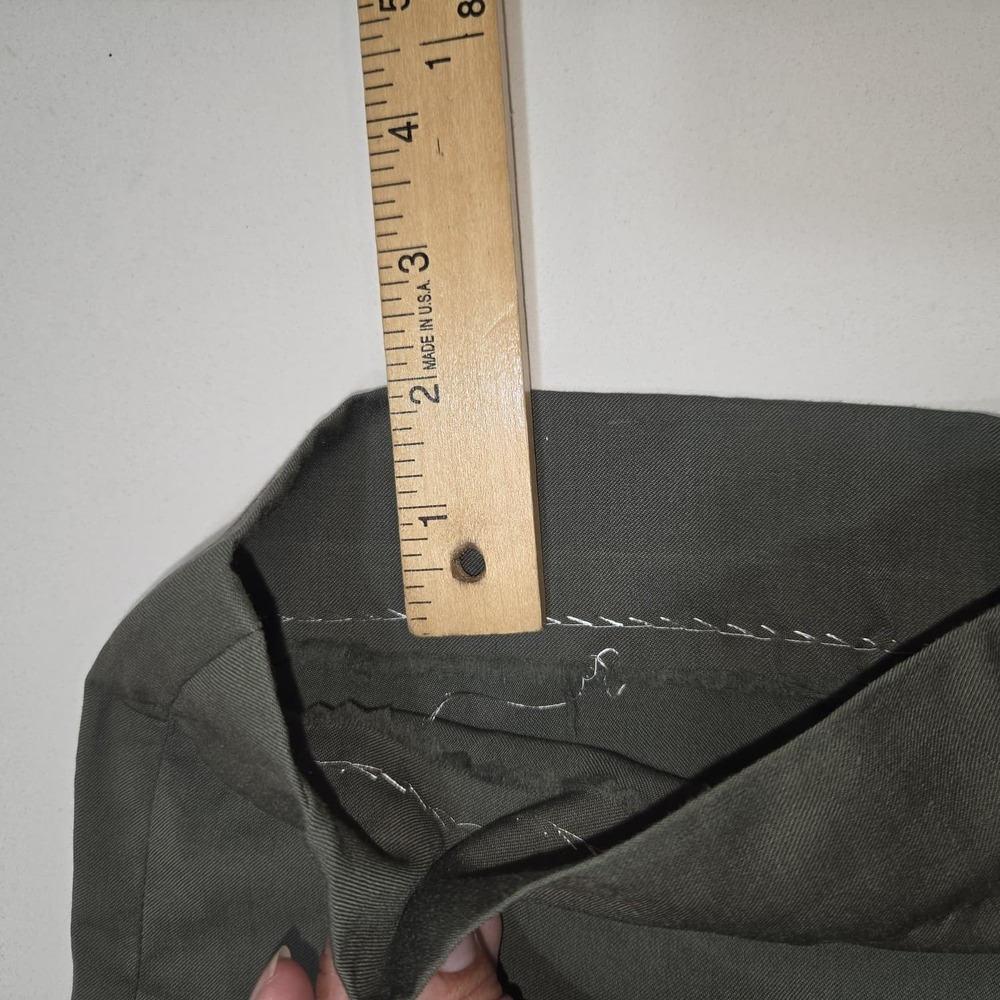 Brioni Ortisei 100% Wool Super 140's Dress Pants Green Mens 29x29 Trousers - Picture 8 of 13